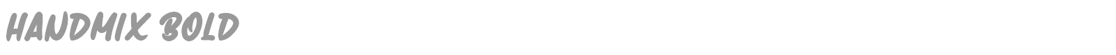 Handmix font preview